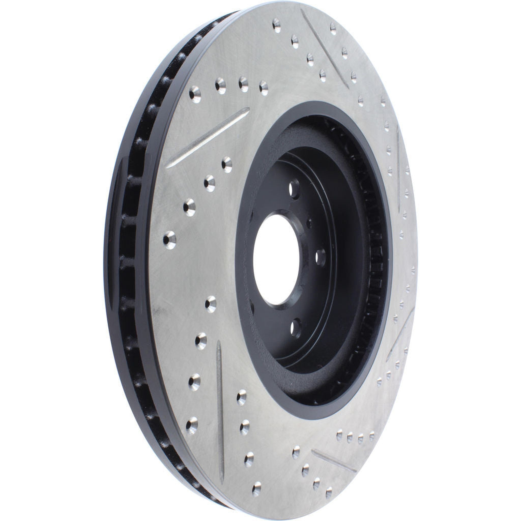 StopTech Sport Drilled + Slotted Brake Rotor Front Right Nissan 370z 2009-2020 / Infiniti G37 2008-2013 | 127.42100R