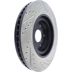 StopTech Sport Drilled + Slotted Brake Rotor Front Right Nissan 370z 2009-2020 / Infiniti G37 2008-2013 | 127.42100R