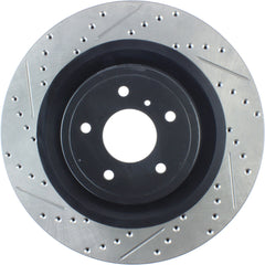 StopTech Sport Drilled + Slotted Brake Rotor Front Right Nissan 370z 2009-2020 / Infiniti G37 2008-2013 | 127.42100R