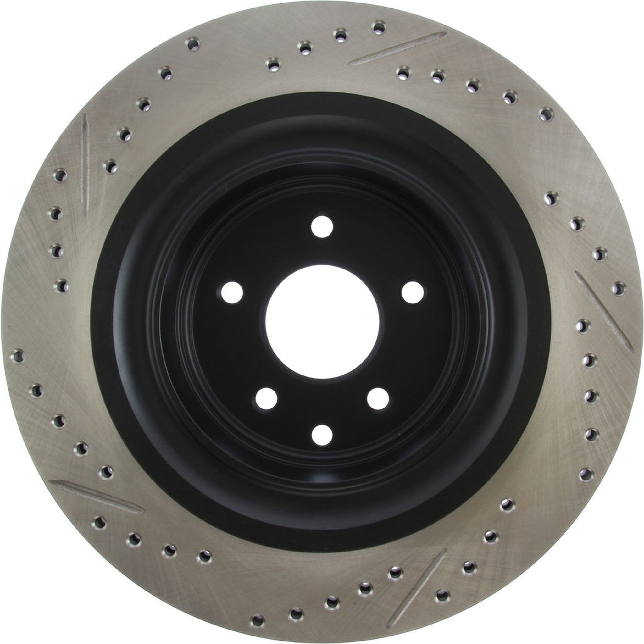 StopTech Sport Drilled + Slotted Brake Rotor Rear Left Nissan 370z 2009-2020 / Infiniti G37 2008-2013 | 127.42101L