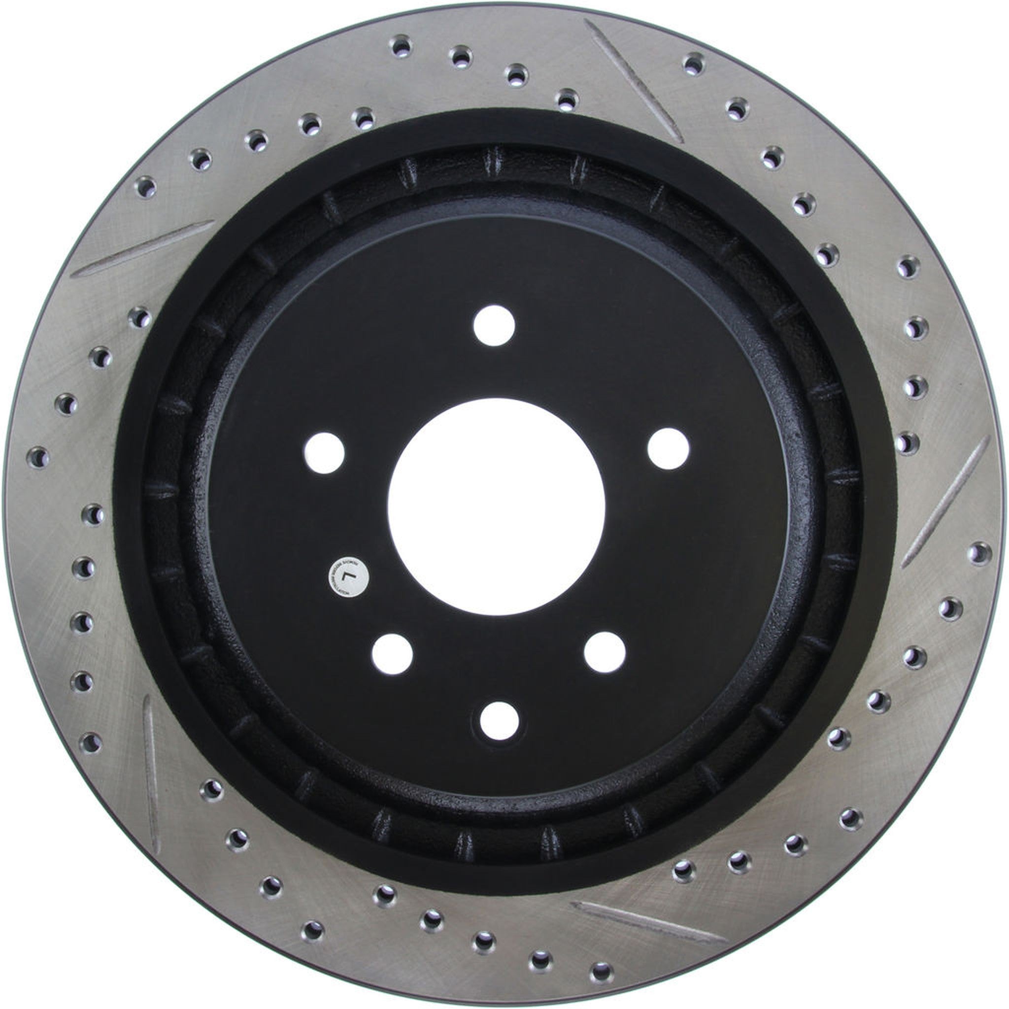 StopTech Sport Drilled + Slotted Brake Rotor Rear Left Nissan 370z 2009-2020 / Infiniti G37 2008-2013 | 127.42101L
