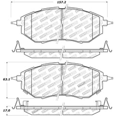 StopTech Sport Front Brake Pads Subaru WRX 2015-2021 / Legacy GT 2005-2009 | 309.10780