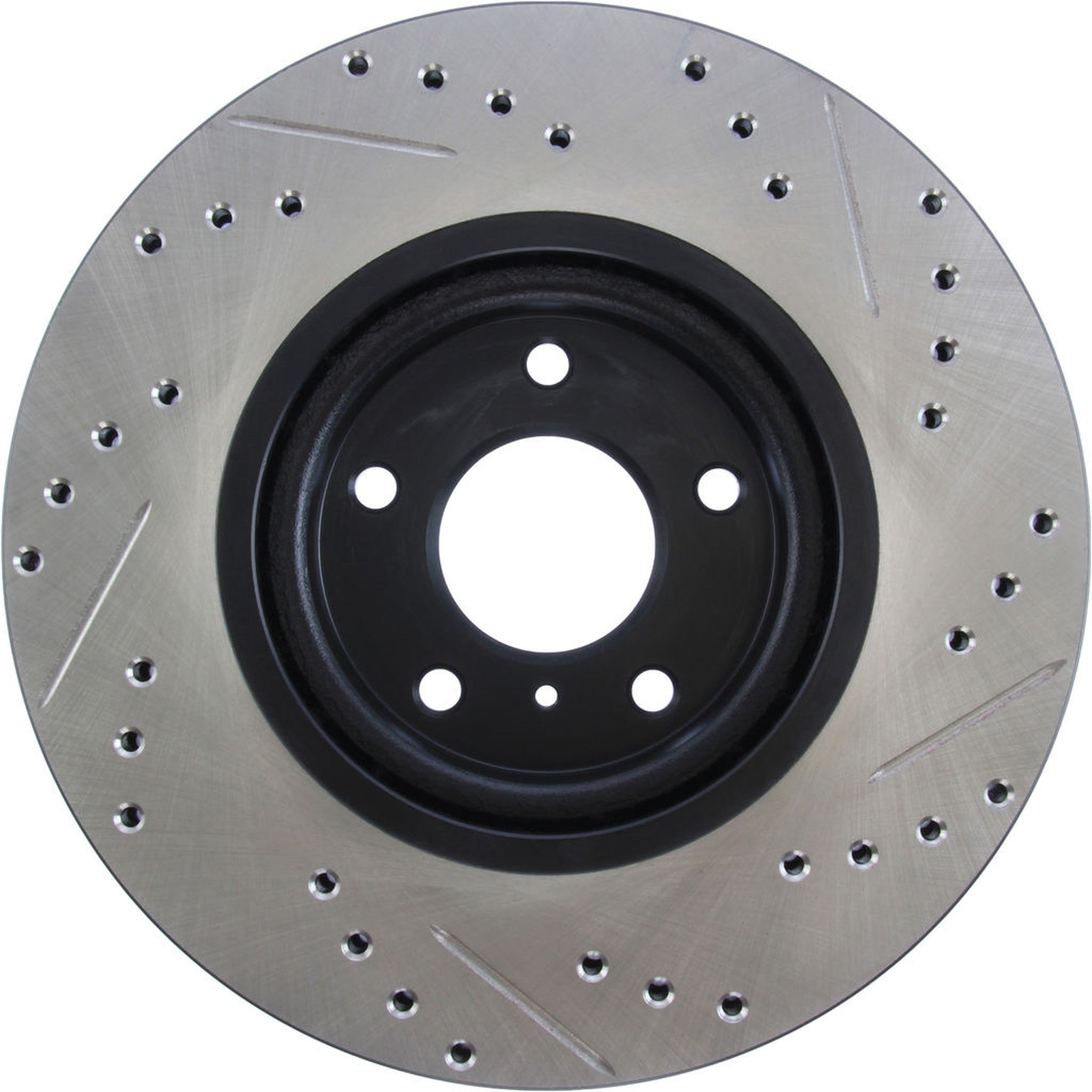 StopTech Sport Slotted + Drilled Brake Rotor Front Left 350Z / 370z / G35 / G37 2005-2020 | 127.42080L