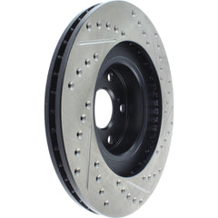StopTech Sport Slotted & Drilled Brake Rotor Front Left Subaru WRX 2002-2008 | 127.47018L