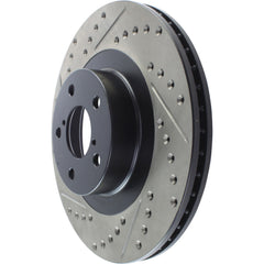StopTech Sport Slotted & Drilled Brake Rotor Front Left Subaru WRX 2002-2008 | 127.47018L