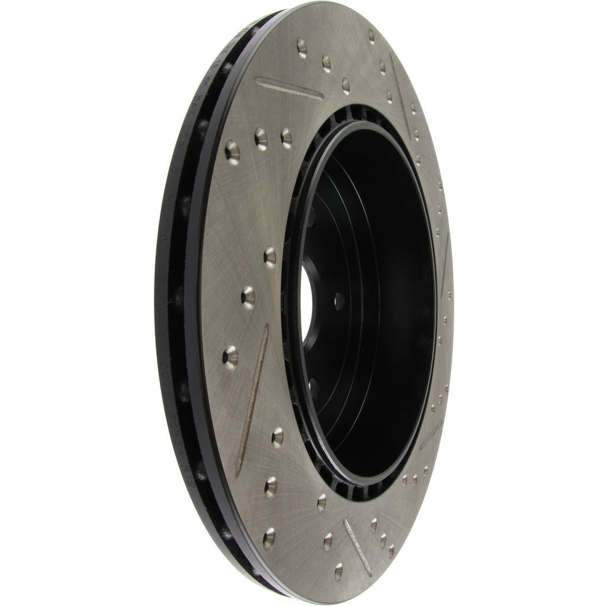 StopTech Sport Slotted + Drilled Brake Rotor Rear Right Subaru STI 2008-2017 | 127.47030R