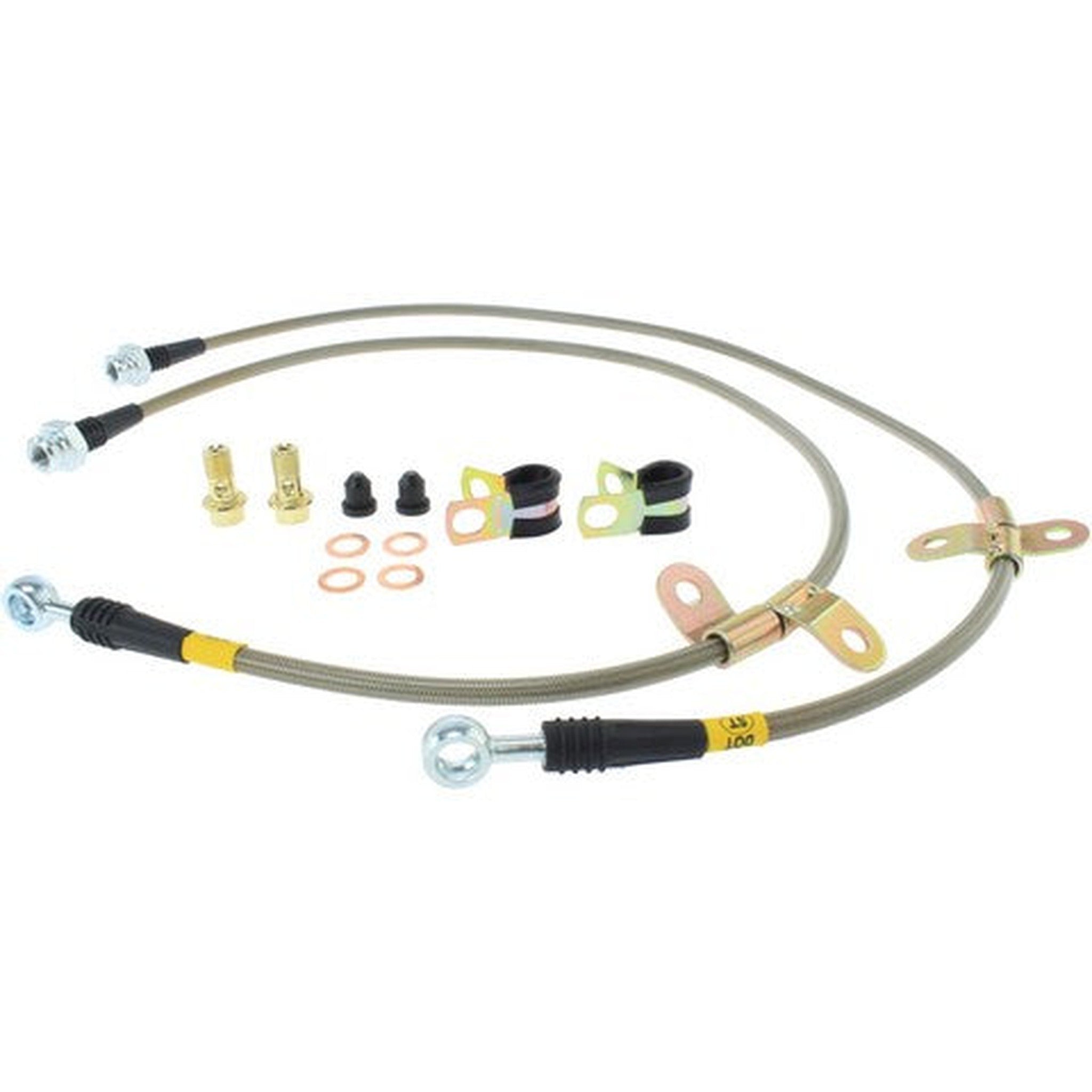 StopTech Stainless Steel Front Brake Lines Nissan 350z / 370z / Infiniti G35 / G37 | 950.42012