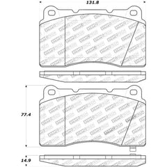 StopTech Street Front Brake Pads Subaru STI 2004-2017 / EVO 8 / EVO 9 / EVO X | 308.10010