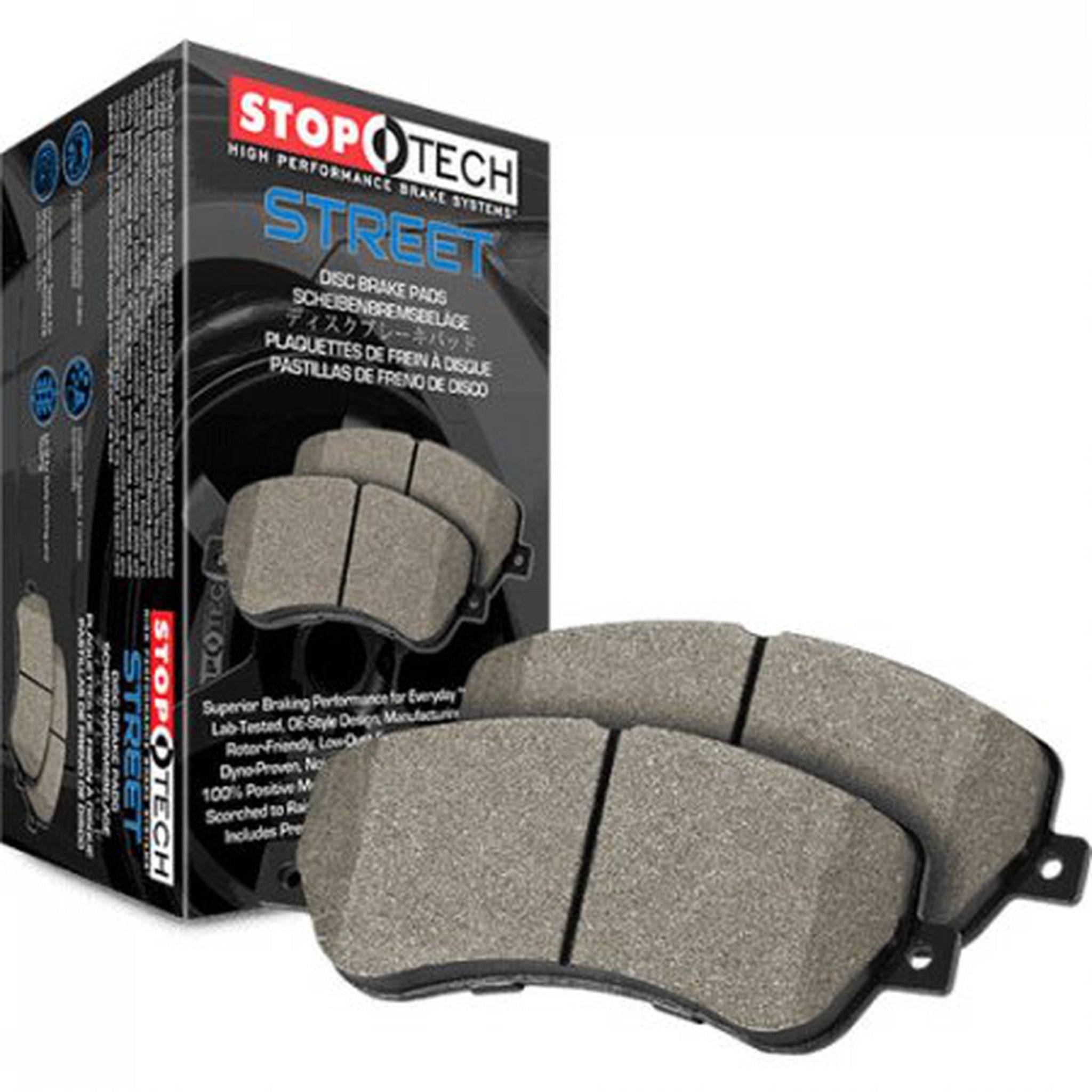 StopTech Street Front Brake Pads Subaru STI 2004-2017 / EVO 8 / EVO 9 / EVO X | 308.10010