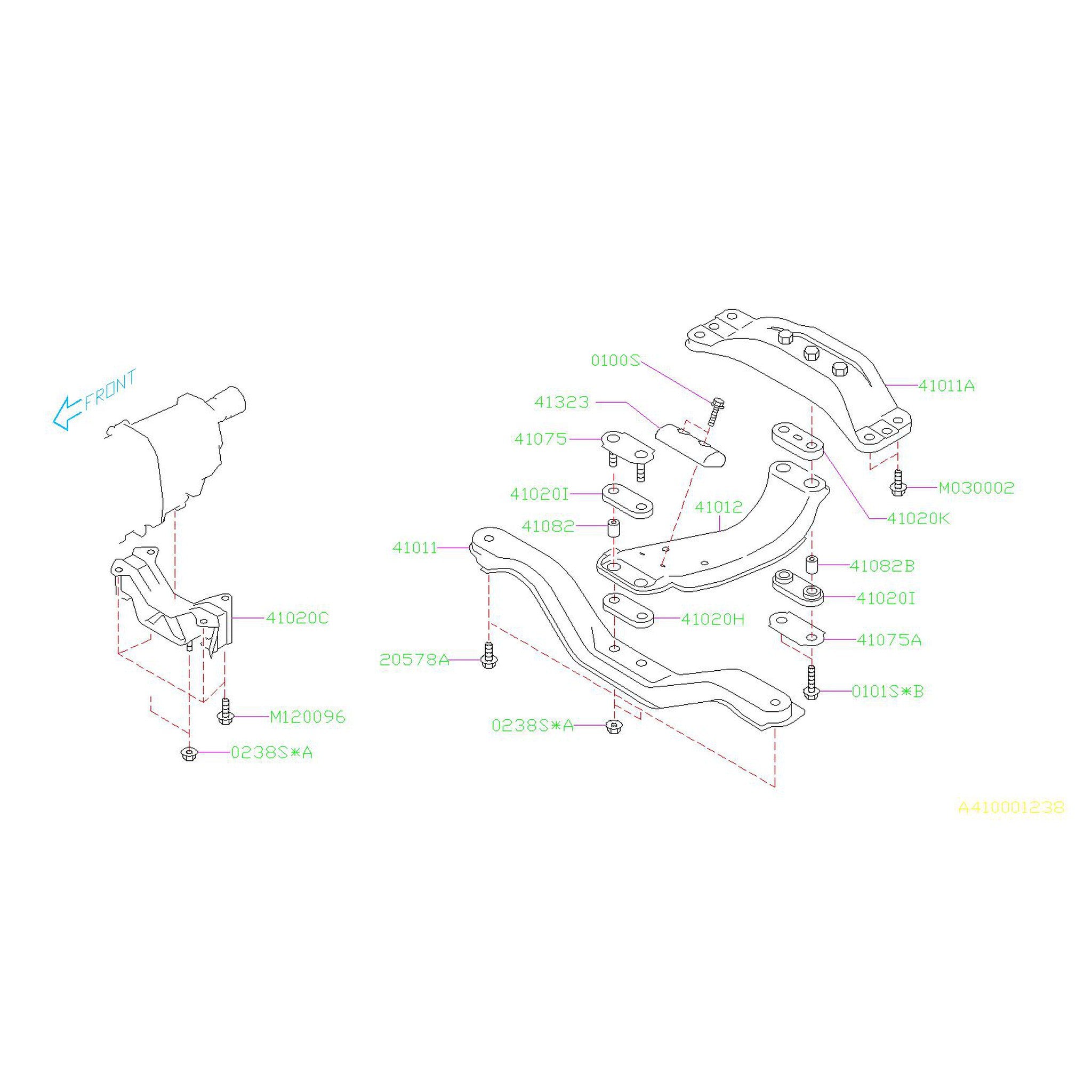 Subaru OEM Engine Mount Tapping Screw Subaru WRX / STI 2002-2026 | 901120096