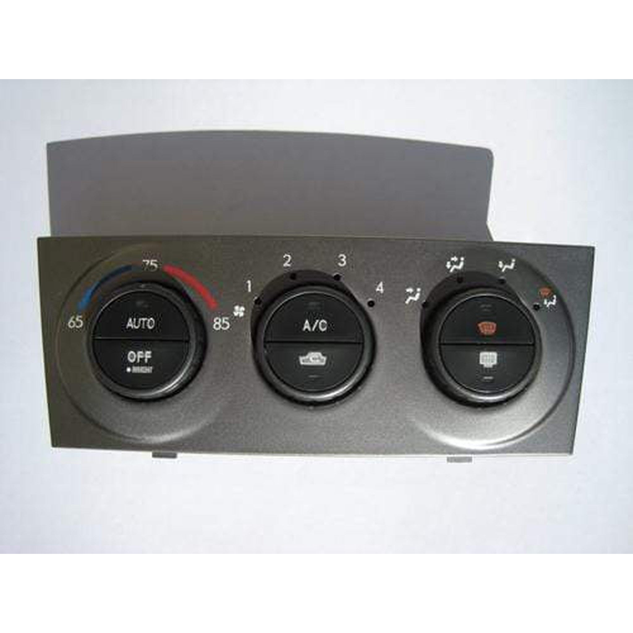 Subtle Solutions AC Knob Overlays Matte Black Subaru Forester 2003-2004