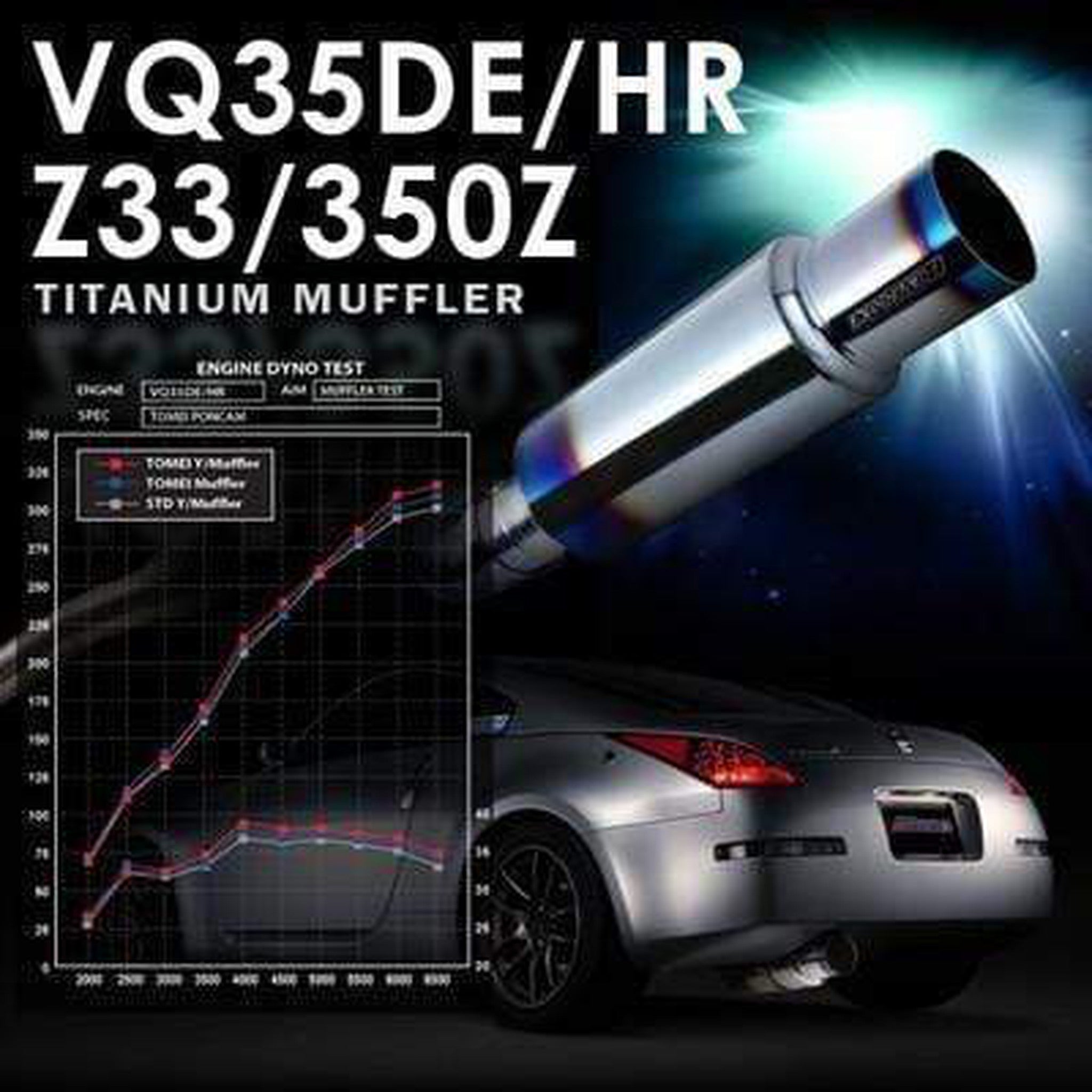 Tomei Nissan 350Z 2003-2009 Expreme Ti Titanium Catback Exhaust | TB6090-NS04A