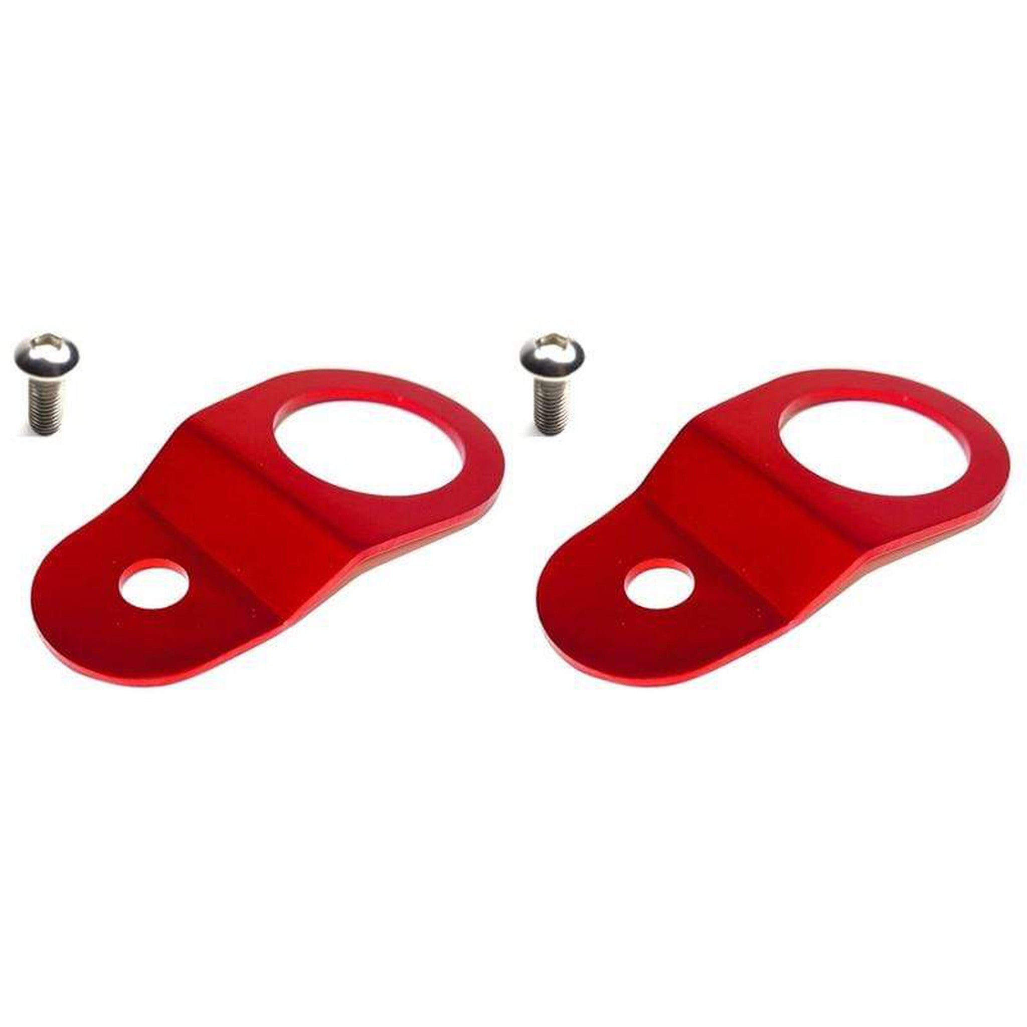 Torque Solution Radiator Mount Combo RED Mitsubishi Evolution 8 / 9 2003-2006 | TS-EV-008c