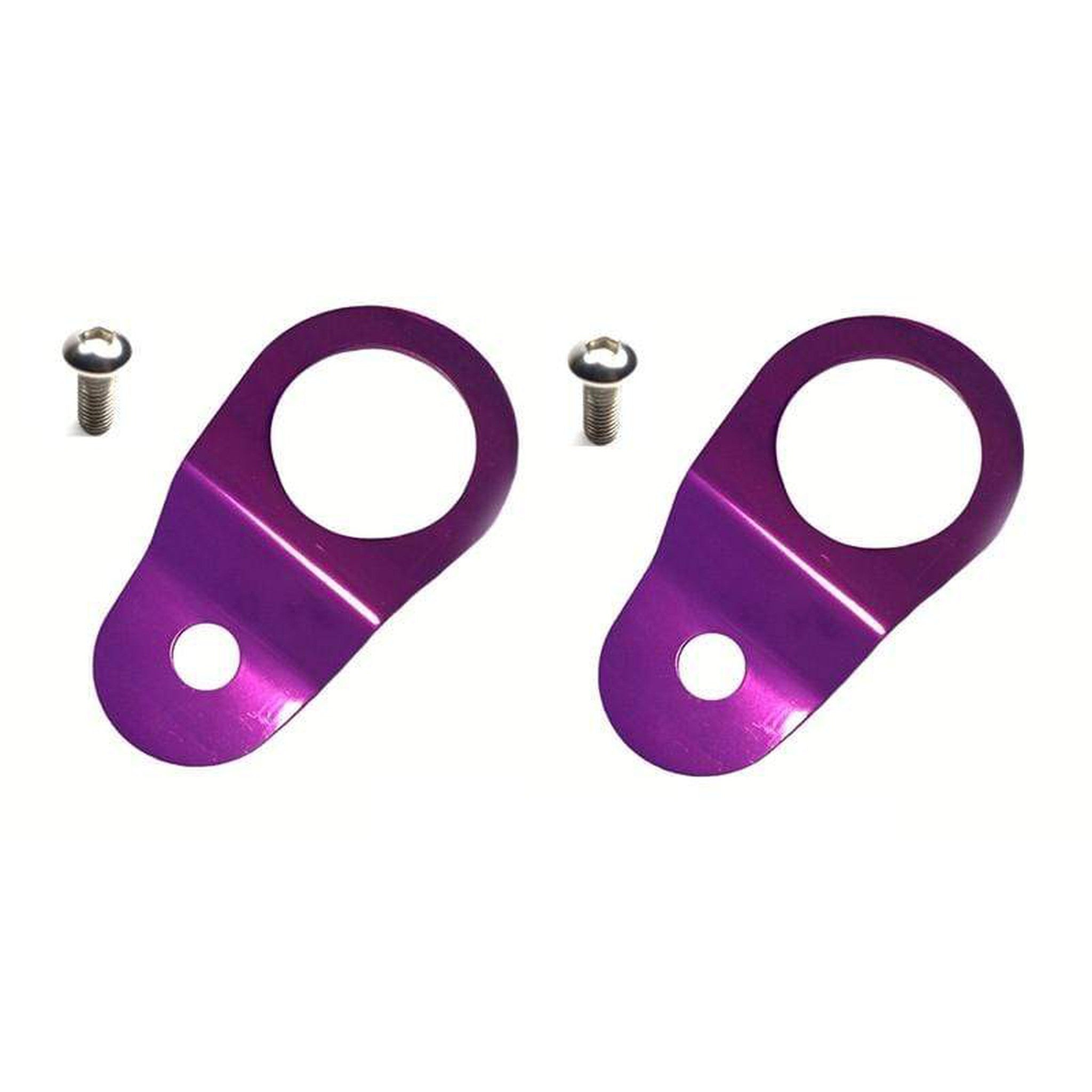 Torque Solution Radiator Mount Combo with Inserts Purple Mitsubishi Evolution 8 / 9 2003-2006 | TS-EV-013IC
