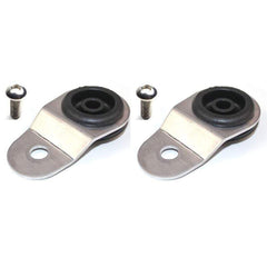 Torque Solution Radiator Mount Combo with Inserts Silver Mitsubishi Evolution 8 / 9 2003-2006 | TS-EV-010ic