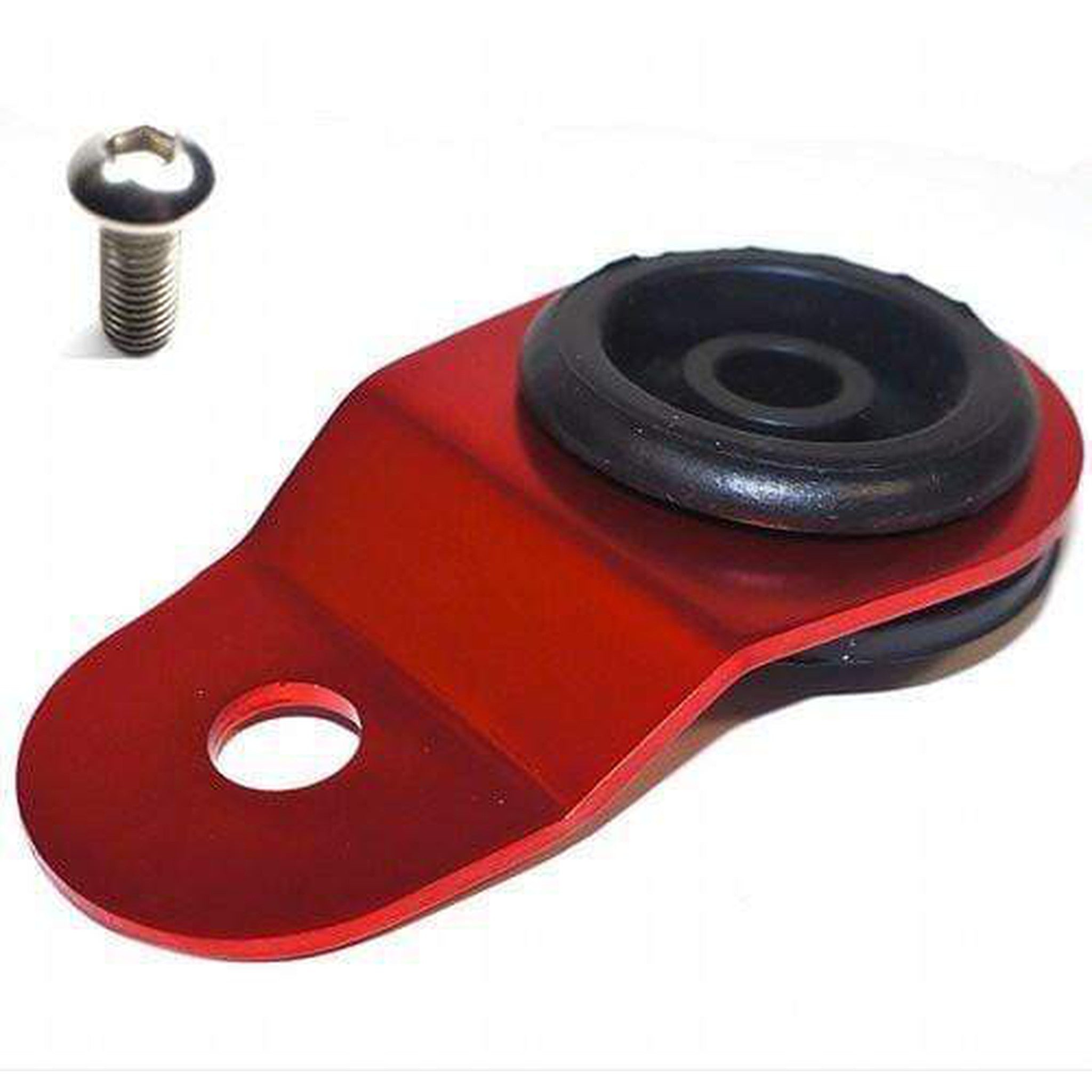 Torque Solution Red Radiator Mount w/ Insert 03-06 EVO 8 & 9 | TS-EV-008I