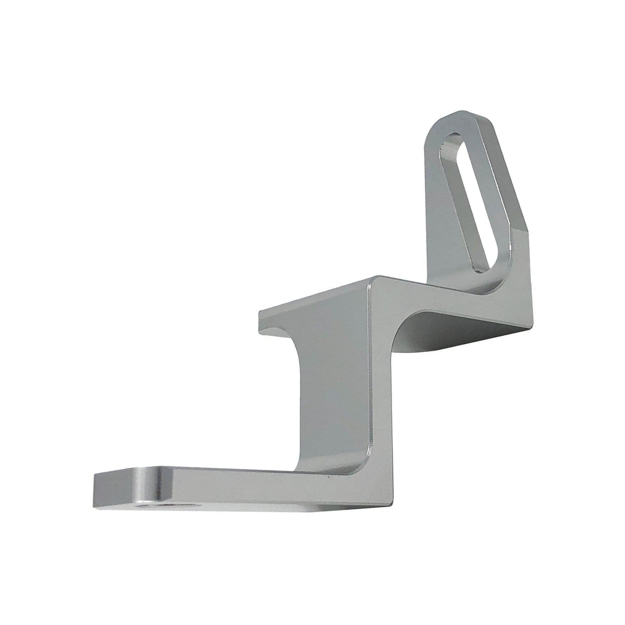 Torque Solution Reversed Intake Manifold Alternator Relocation Bracket Silver Subaru WRX 02-14 / STI 04-20 | TS-SU-440S