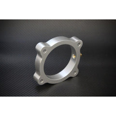 Torque Solution Throttle Body Spacer Silver Hyundai Genesis V6 3.8L 2013+ | TS-TBS-021