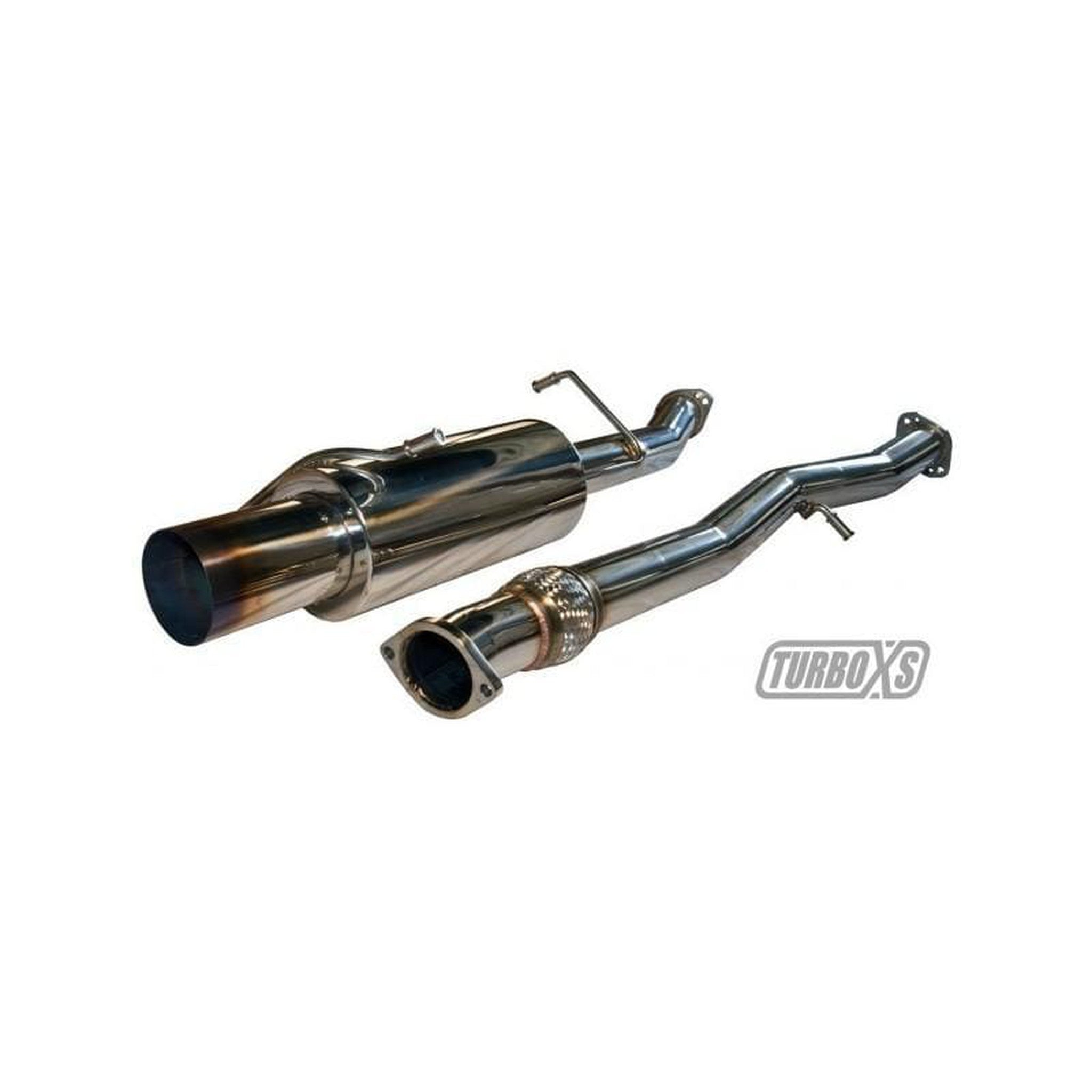 Turbo XS 3inch Cat Back Exhaust Blued Tips Subaru WRX / STI 2002-2007