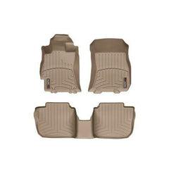 WeatherTech Front and Rear Floor Mats DigitalFit Tan Subaru Legacy / GT / Outback / XT 2010-2014