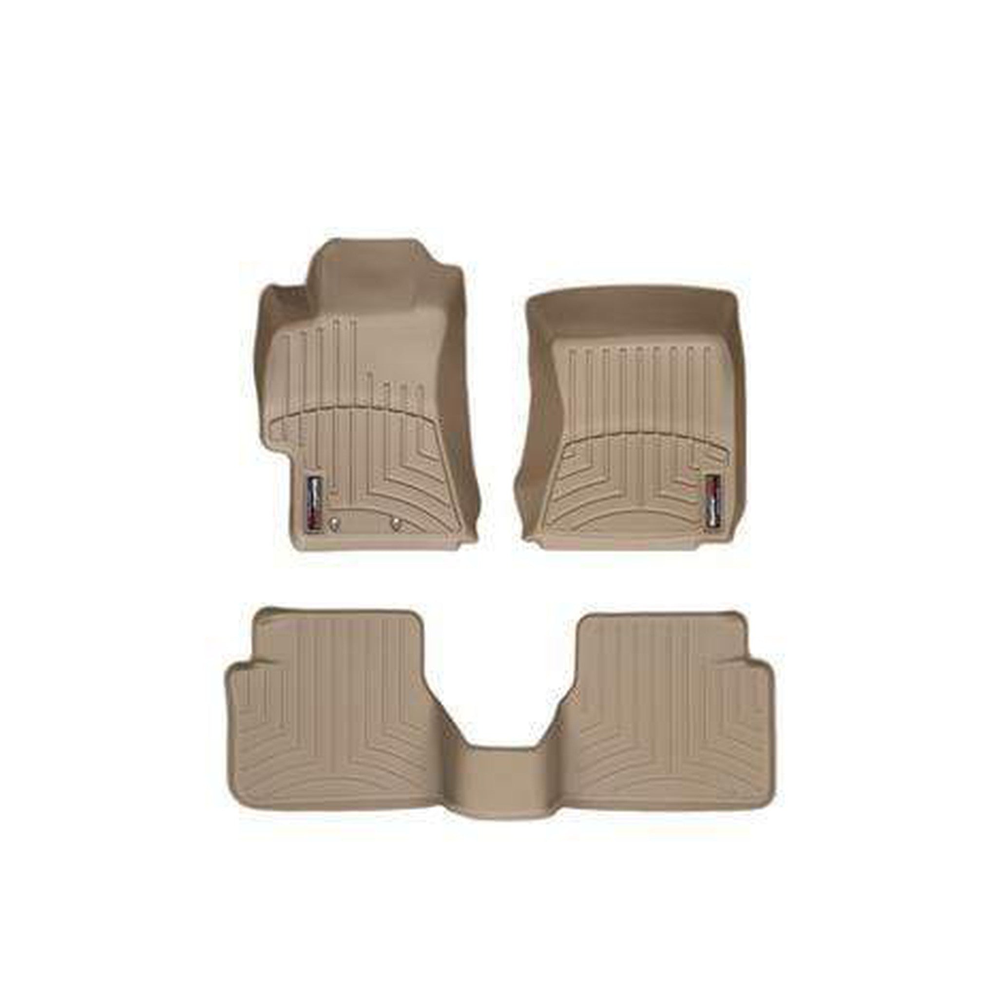 WeatherTech Front and Rear Floor Mats DigitalFit - Tan Subaru WRX /STI - 2008-2014