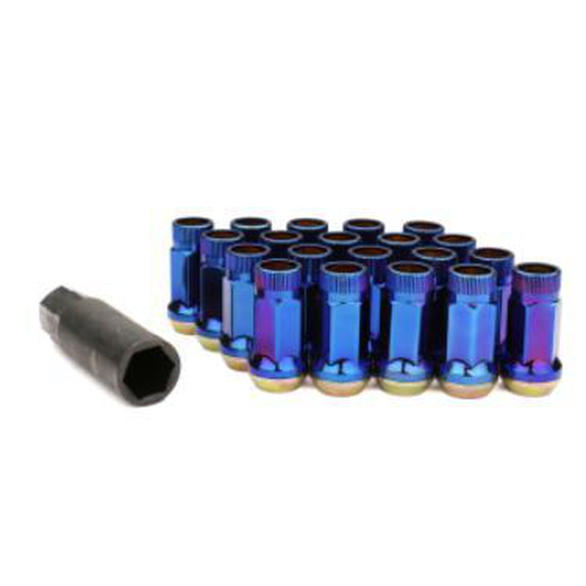 Wheel Mate Muteki SR45R Lug Nut Kit 12x1.25 Burned Blue 20pc