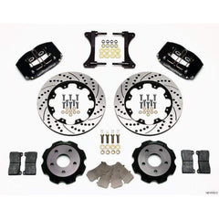 Wilwood Dynapro Radial Black Slotted & Drilled Front Brake Kit 2002 Subaru WRX / 2004 Subaru STI w/ 15-in Wheels