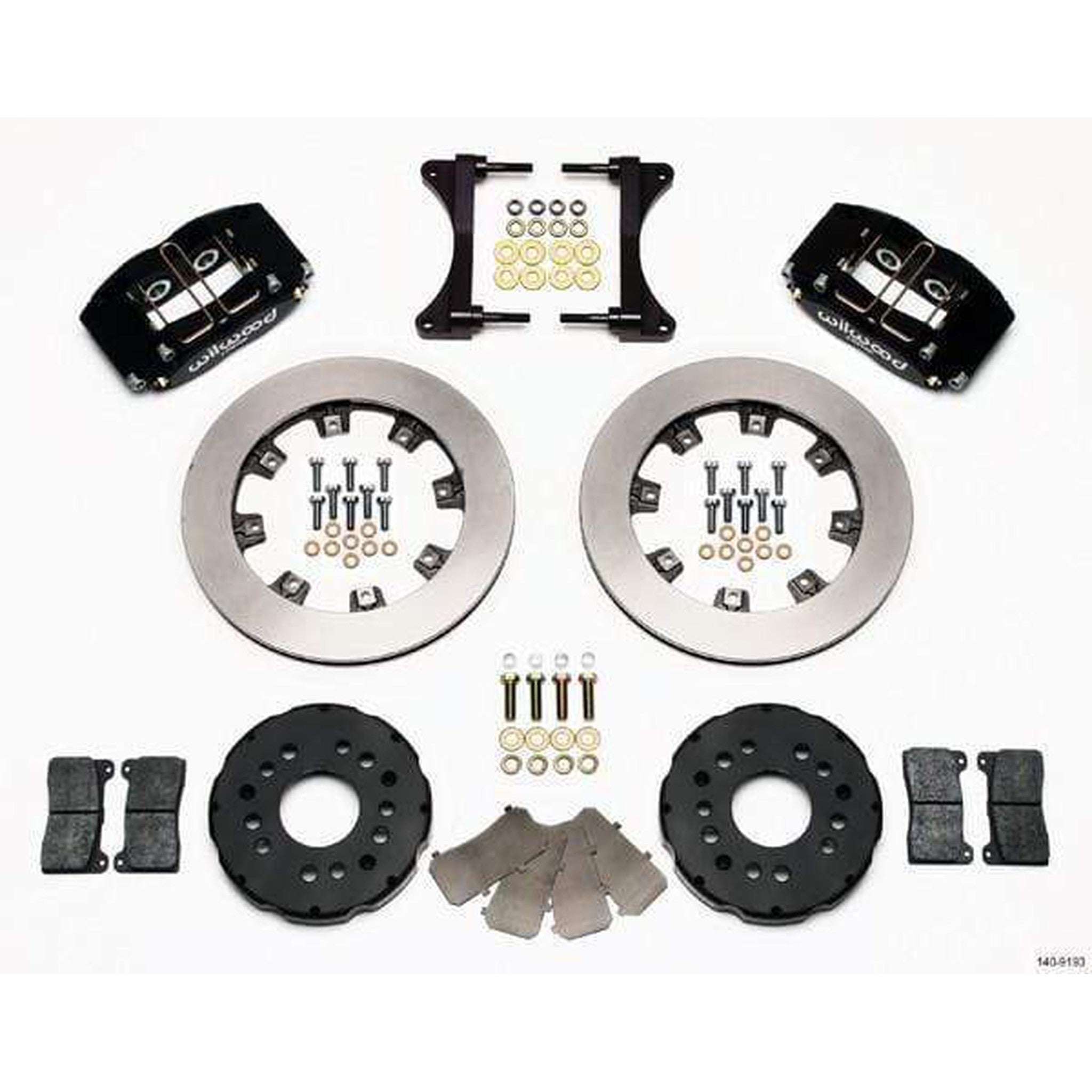 Wilwood Dynapro Radial Black Slotted Front Brake Kit 2002 Subaru WRX / 2004 Subaru STI w/ 15-in Wheels