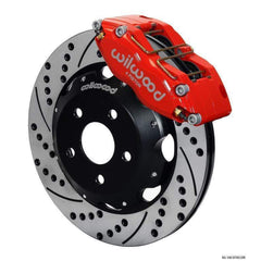 Wilwood Dynapro Radial RED Slotted & Drilled Front Brake Kit 2002 Subaru WRX / 2004 Subaru STI w/ 15-in Wheels