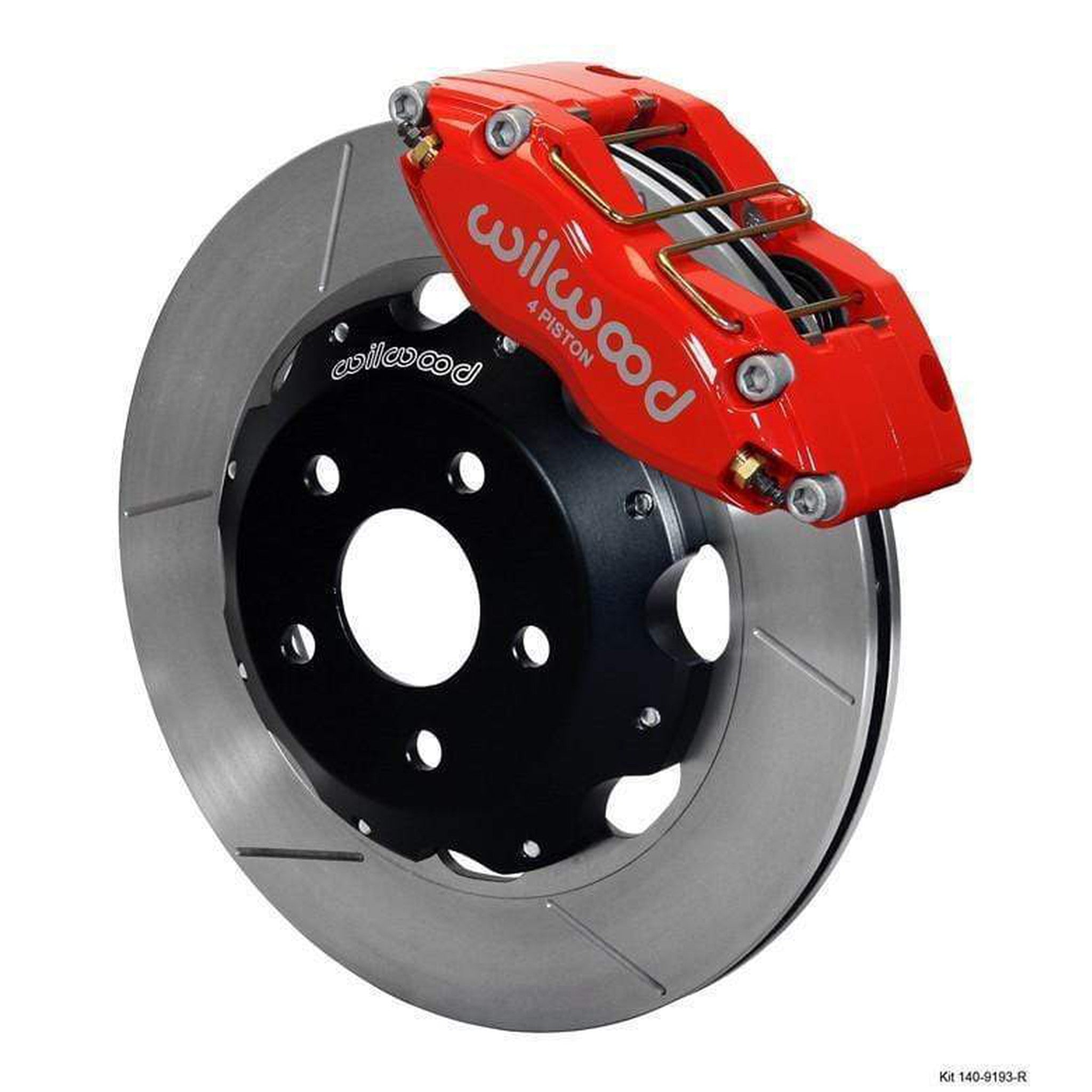 Wilwood Dynapro Radial Red Slotted Front Brake Kit 2002 Subaru WRX / 2004 Subaru STI w/ 15-in Wheels