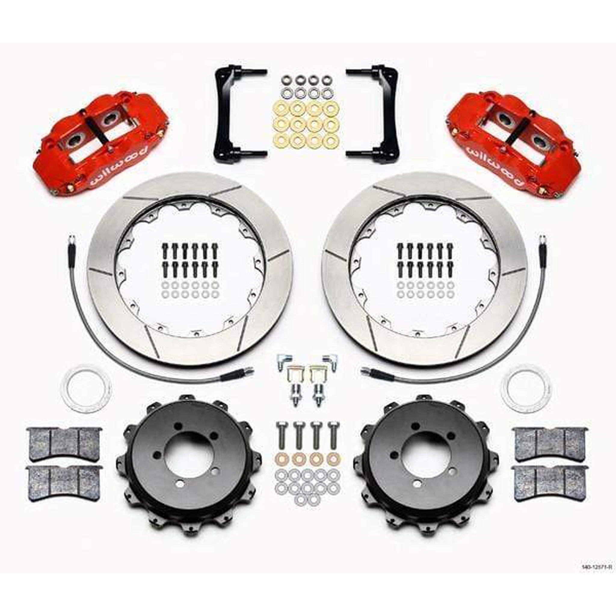 Wilwood FNSL4R Rear Red Slotted Big Brake Kit Scion FR-S 2013-2016 / Subaru BRZ 2013-2020
