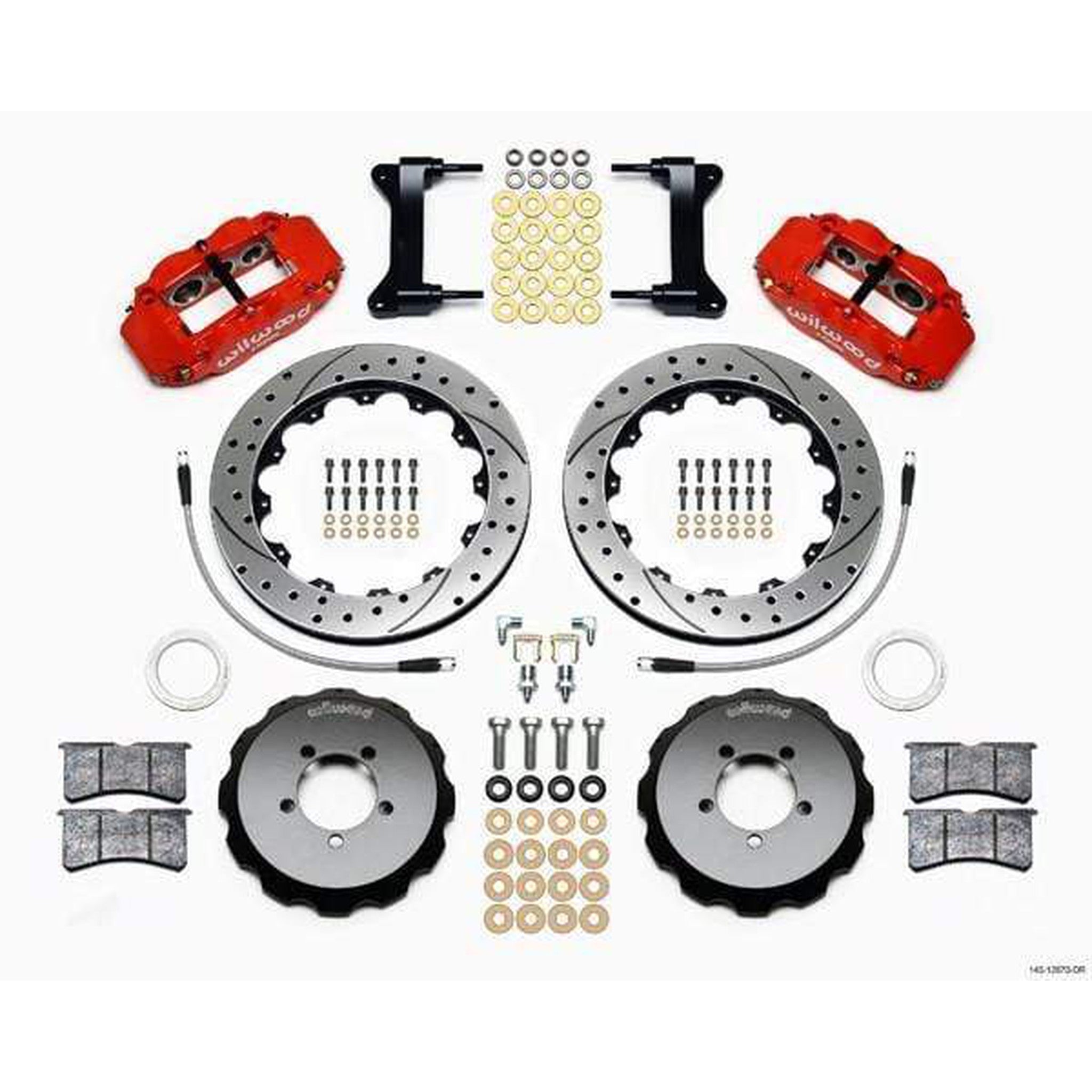 Wilwood FNSL6R Front Red Slotted & Drilled Big Brake Kit Scion FR-S 2013-2016 / Subaru BRZ 2013-2020