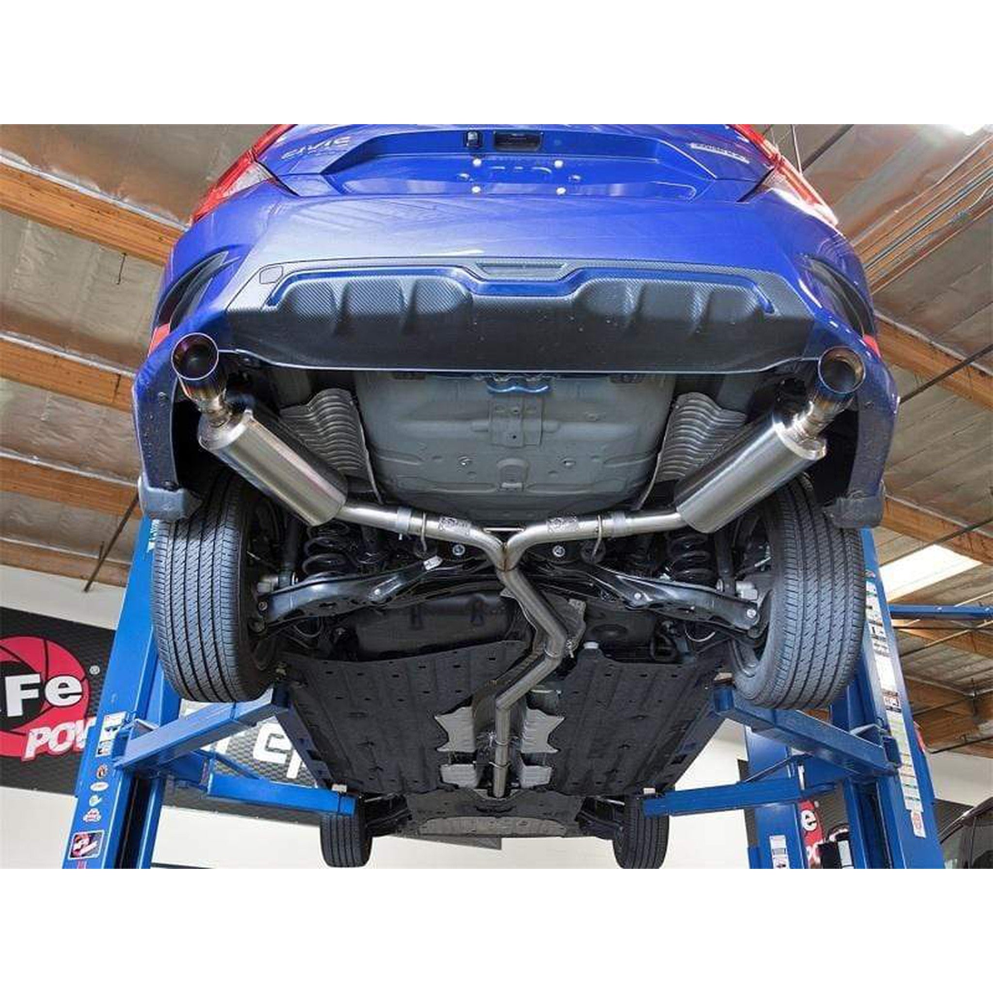 aFe Takeda 2-1/2" to 2-1/4" 304 Stainless Steel Cat Back Dual-Exit Exhaust Honda Civic Sedan 2016-2021 | 49-36615-L