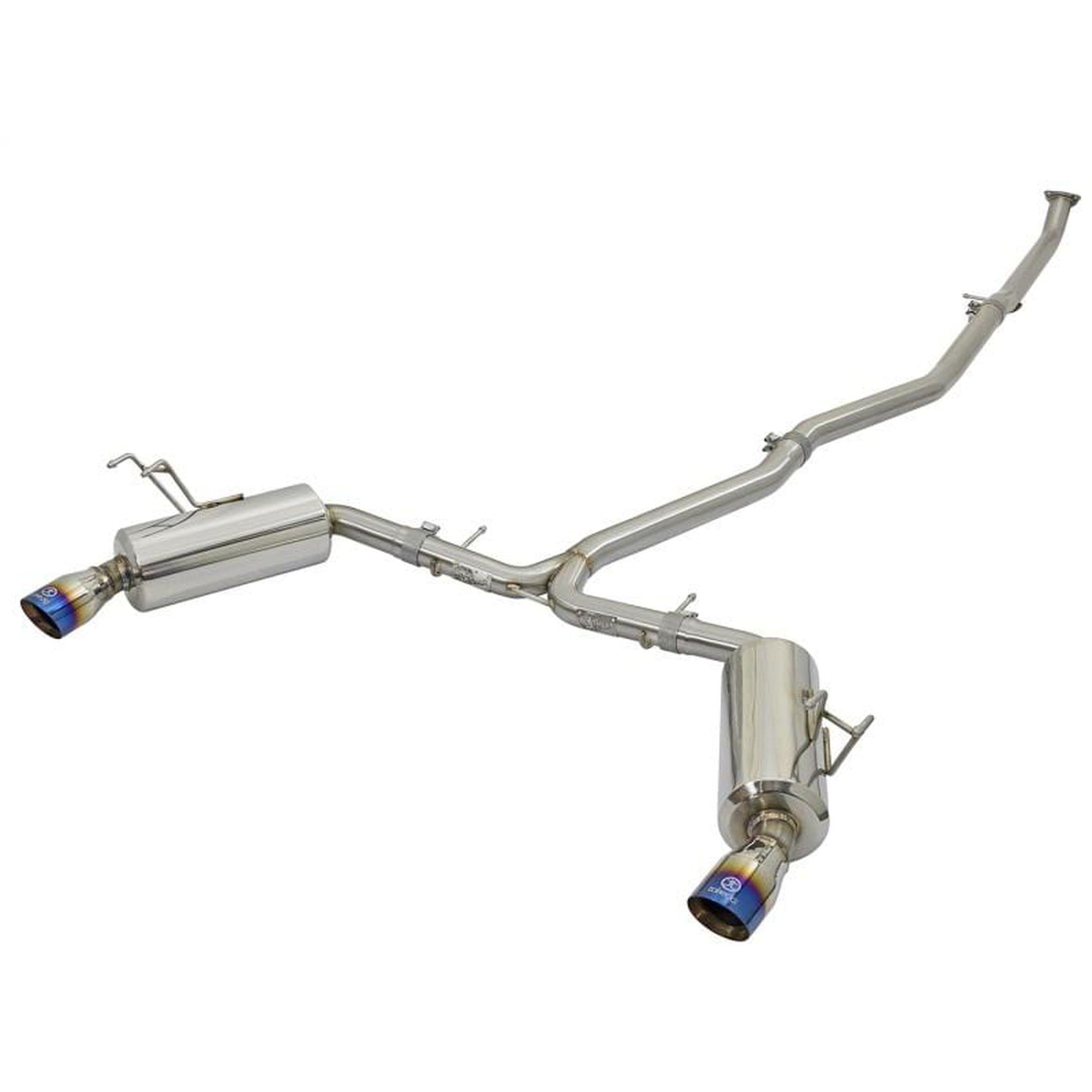 aFe Takeda 2-1/2" to 2-1/4" 304 Stainless Steel Cat Back Dual-Exit Exhaust Honda Civic Sedan 2016-2021 | 49-36615-L