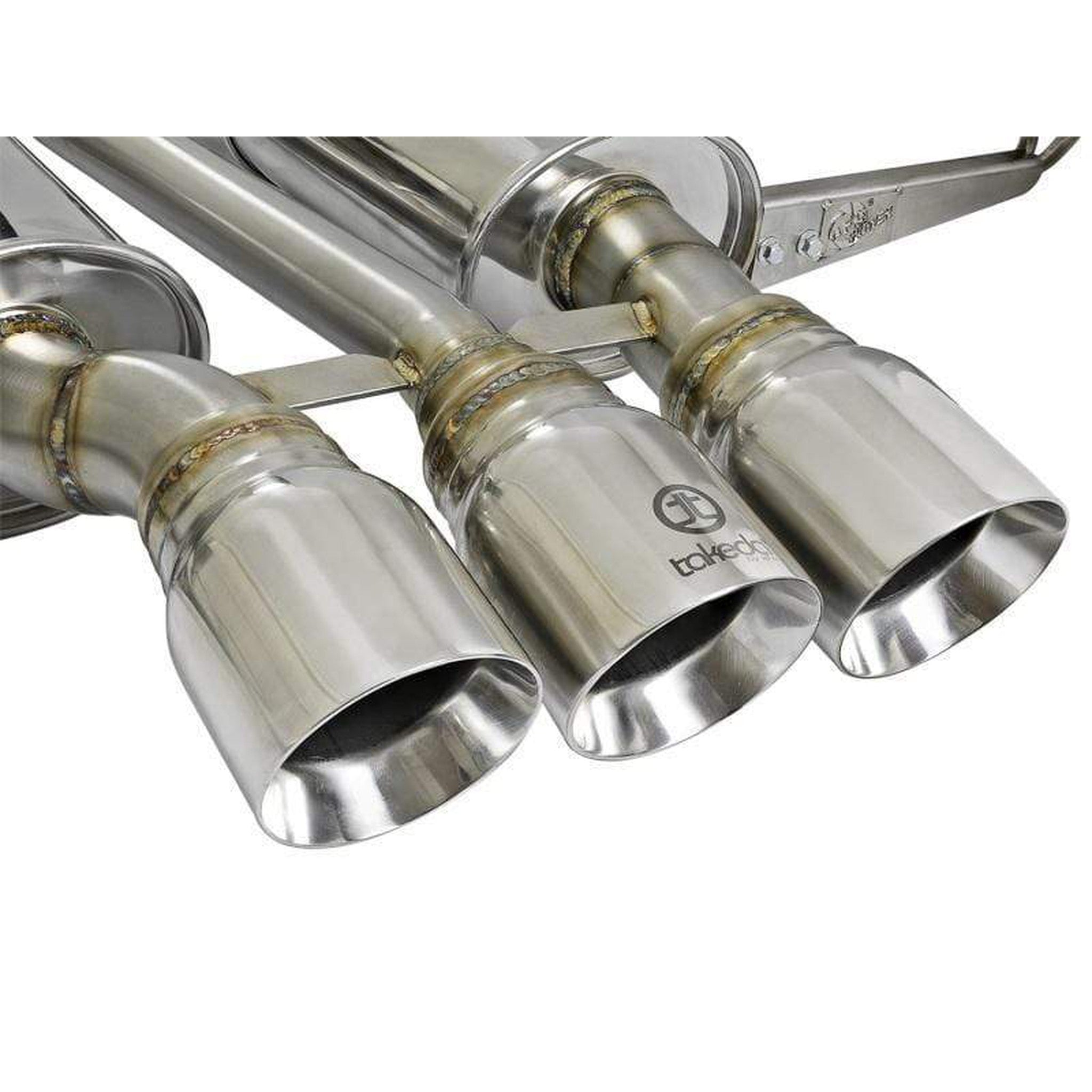 aFe Takeda 3in 304 SS Cat Back Exhaust w/ Tri-Polished Tip Honda Civic Type R 2017-2020 | 49-36623-P