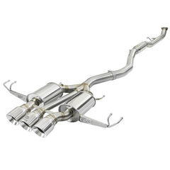 aFe Takeda 3in 304 SS Cat Back Exhaust w/ Tri-Polished Tip Honda Civic Type R 2017-2020 | 49-36623-P