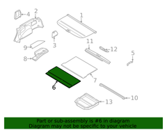 Subaru OEM Floor Mat Front Subaru Legacy / Outback 2002-2004 | 95065AE11AGG