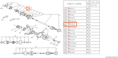Subaru OEM CV Boot Band Subaru WRX / STI / Ascent / Crosstrek / Forester / Impreza / Legacy | 23242GA400