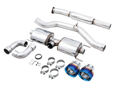 AWE Tuning Cat Back Touring Exhaust w/ Vapor Blue Tips Subaru BRZ / Toyota GR86 / 86 / Scion FR-S 2013-2026 | 3015-39486