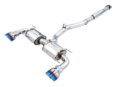 AWE Tuning Cat Back Touring Exhaust w/ Vapor Blue Tips Subaru BRZ / Toyota GR86 / 86 / Scion FR-S 2013-2026 | 3015-39486