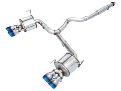 AWE Tuning Touring Edition Cat Back Exhaust w/ Vapor Blue Tips Subaru WRX 2022-2026 | 3015-49979