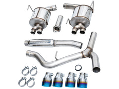 AWE Tuning Touring Edition Cat Back Exhaust w/ Vapor Blue Tips Subaru WRX 2022-2026 | 3015-49979
