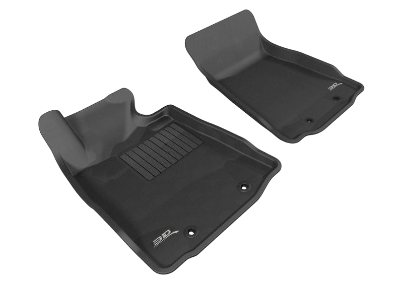 3D MAXpider Kagu Floor Mats Front Black Nissan 370Z 2009-2020 | L1NS03811509