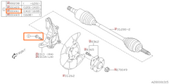 Subaru OEM Flange Bolt Front Hub Subaru BRZ / WRX / STI 2015-2017 | 901000441