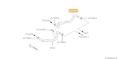 Subaru OEM Heater Hose - Outlet (13-14 Legacy - 25B) | 72421AJ09A