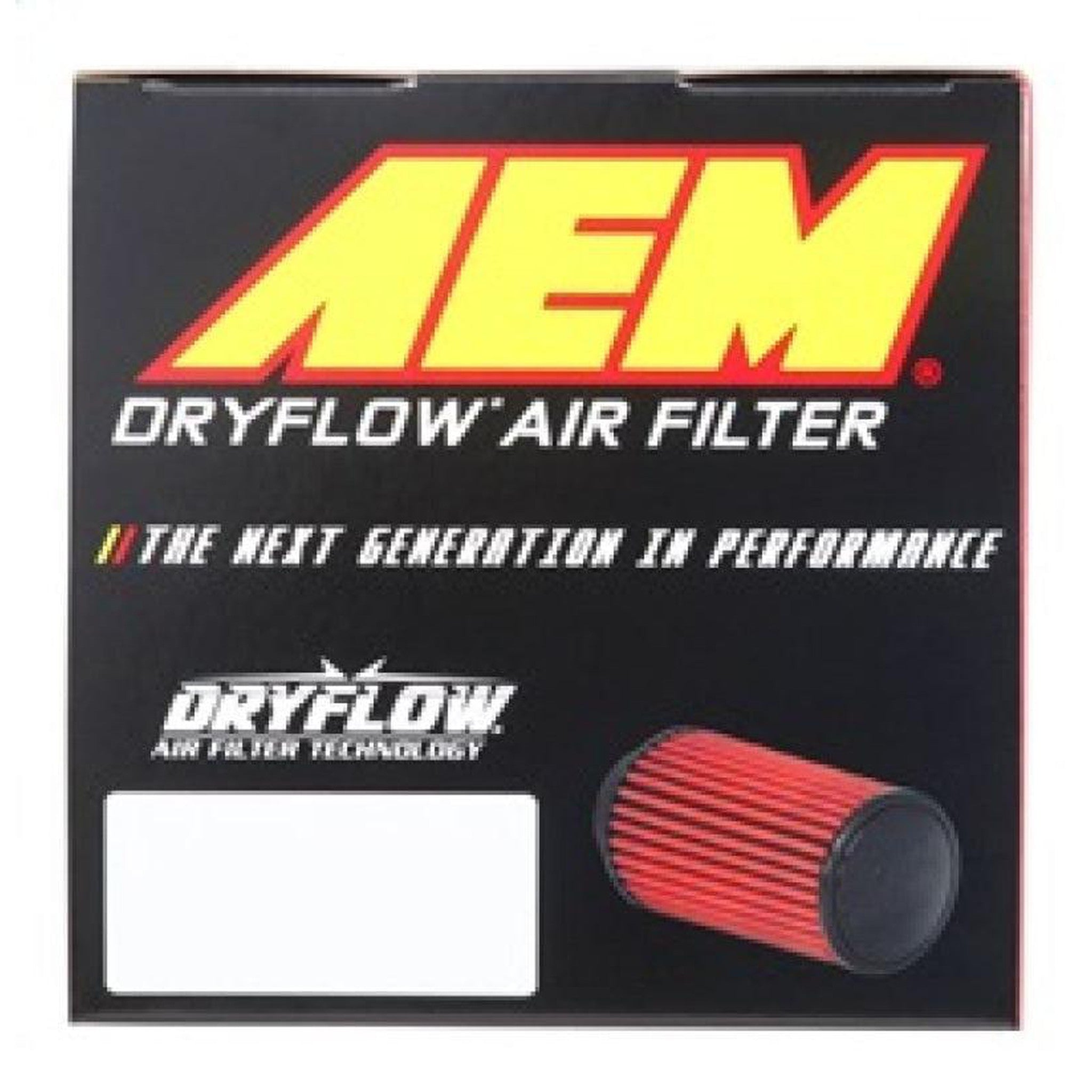 AEM 2.75in Flange ID x 6.25in Base OD x 7in H DryFlow Conical Air Filter | 21-2027DK
