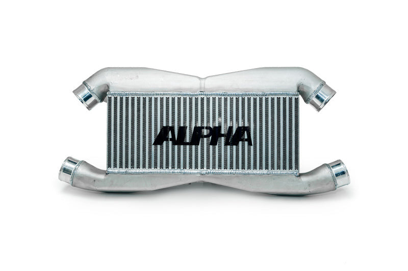 AMS Performance Replacement Alpha Front Mount Intercooler for IC Piping w/Logo Nissan GT-R 2009-2021 | ALP.07.09.0007-1