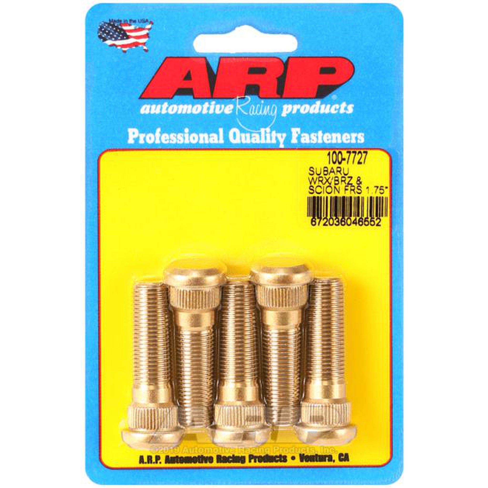 ARP Wheel Stud Kit 1.75in Subaru 02-26 WRX / 04-21 STI / 13-26 BRZ / 17-26 Toyota GR86 | 100-7727