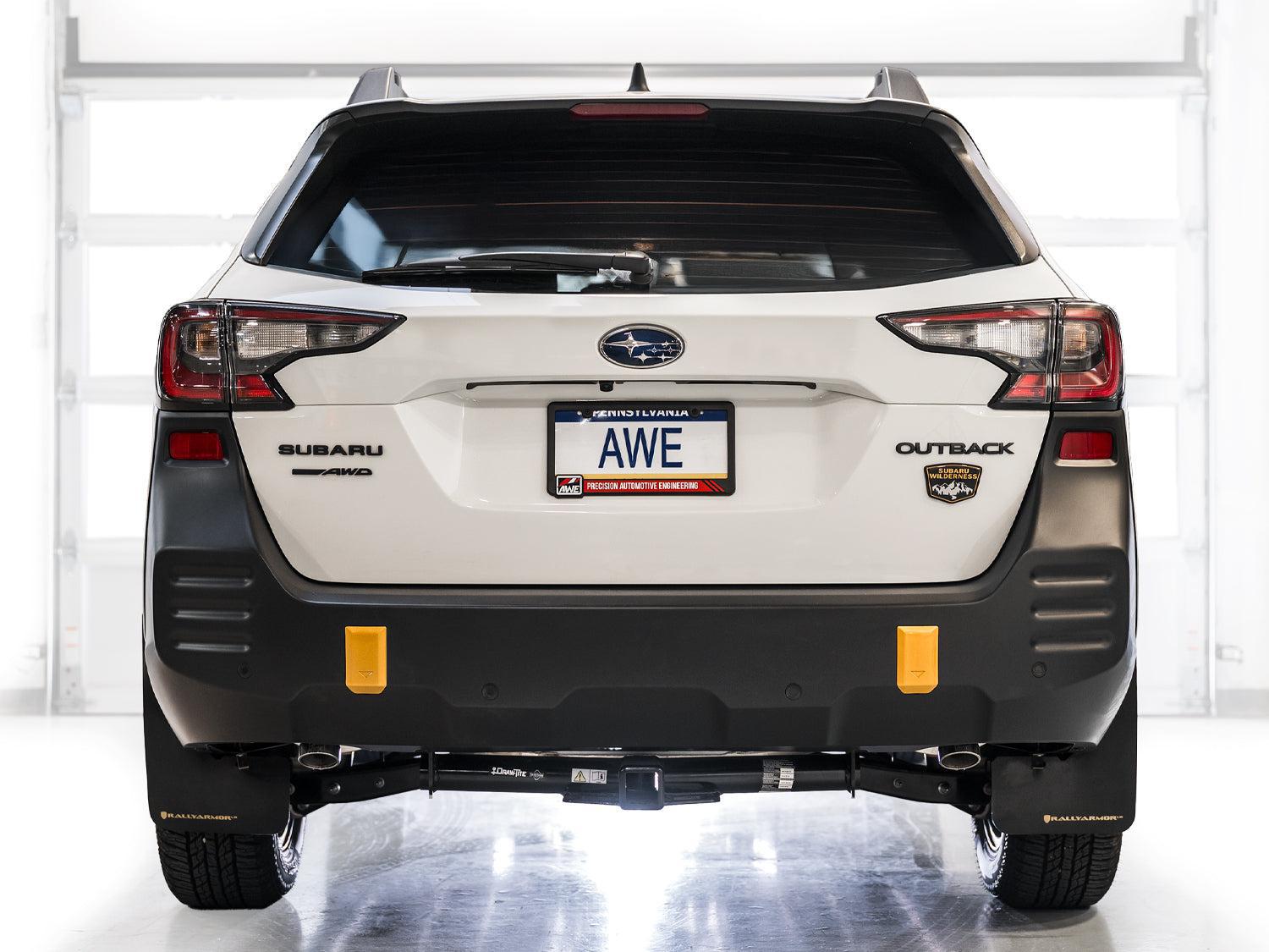 AWE Catback Exhaust w/Dual BashGuards Subaru Outback (Wilderness & XT) 2020-2025| 3015-38246