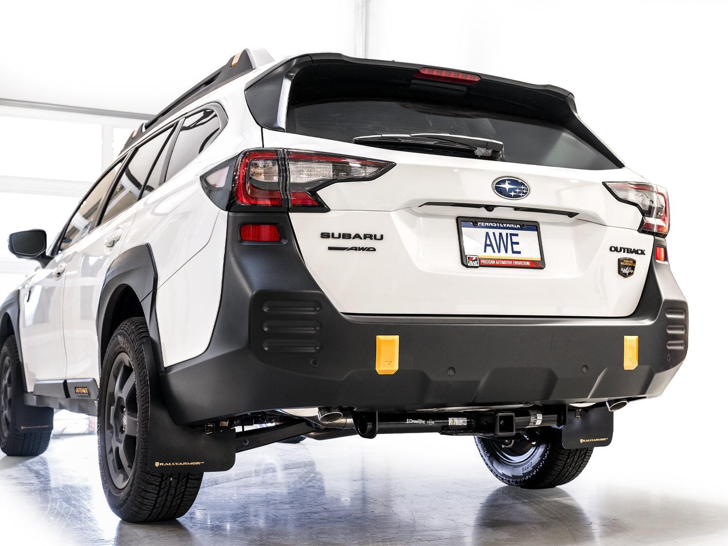 AWE Catback Exhaust w/Dual BashGuards Subaru Outback (Wilderness & XT) 2020-2025| 3015-38246
